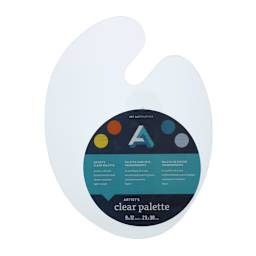 Art Alternatives Clear Acrylic Palette - Oval, 9" x 12"