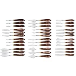 RGM Plus Painting Knives and POP Display, 36 palette knives