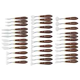 RGM New Age Palette Knives and POP Display, 36 palette knives