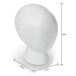 FloraCraft Foam Heads - Faceless Head dimensions