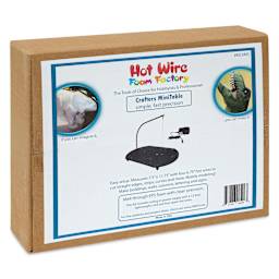 Hot Wire Foam Factory Mini Scroll Table packaging angled view