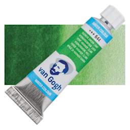 Van Gogh Watercolor - Hooker Green Light, 10 ml tube and swatch