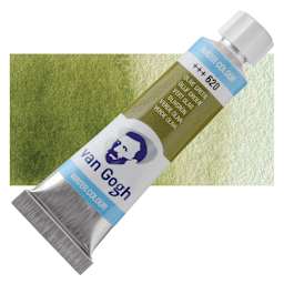 Van Gogh Watercolor - Olive Green, 10 ml tube and swatch