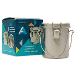 Art Alternatives Stainless Steel Brush Washer - 8 oz, with packaging