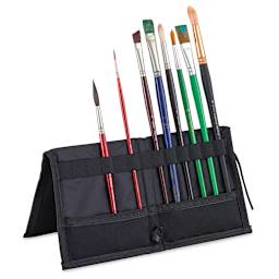 Art Alternatives Brush Wallet - Open, Brushes not included