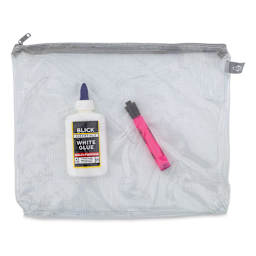 Alvin Clear Front Mesh Bag (with supplies inside to show clarity, not included)