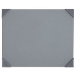 New Wave Posh Glass Tabletop Palette - Gray, 6.75" x 8.4"
