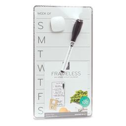 U Brands Frameless Dry Erase Weekly Board - Front of package with label