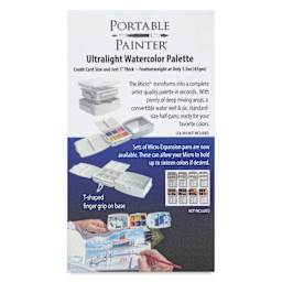 Portable Painter Micro Watercolor Palette, back of the packaging