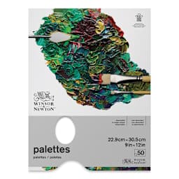 Winsor & Newton Tear-Off Palette Pad - 9" x 12", 50 Sheets