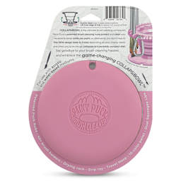 Paint Puck CollapsiBowl Portable Brush Cleaner - Pink, back of the packaging