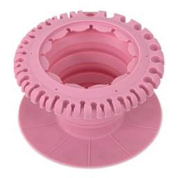 Paint Puck CollapsiBowl Portable Brush Cleaner - Pink, extended