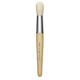 Silver Brush Silver Jumbo White Hog Bristle Brush - Round, Mid-Handle, Size 50