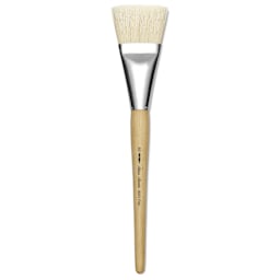 Silver Brush Silver Jumbo White Hog Bristle Brush - Flat, Mid-Handle, Size 50