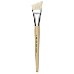 Silver Brush Silver Jumbo White Hog Bristle Brush - Angle, Mid-Handle, Size 30