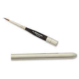 Escoda Prado Tame Synthetic Travel Brush - Round, Size 2, brush top and handle