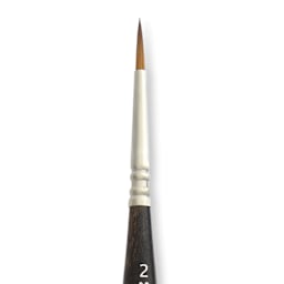 Escoda Prado Tame Synthetic Travel Brush - Round, Size 2, close-up