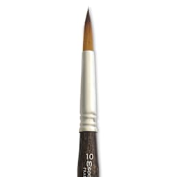 Escoda Prado Tame Synthetic Travel Brush - Round, Size 10, close-up