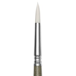 Escoda Signature Ali Cavanaugh Perla Synthetic Brush - Round Pointed, Size 8, close-up