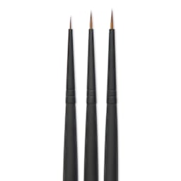 Vallejo Natural Pro Modeler Brushes - Definition Set of 3, close up