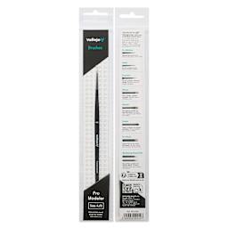 Vallejo Natural Pro Modeler Brush - Round, Size 4/0, front and back of packaging