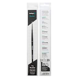 Vallejo Natural Pro Modeler Brush - Round, Size 5/0, front and back of packaging