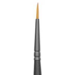 Vallejo Synthetic Golden Toray Hobby Brush - Detail Round, Size 1, close up