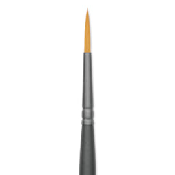 Vallejo Synthetic Golden Toray Hobby Brush - Detail Round, Size 3, close up