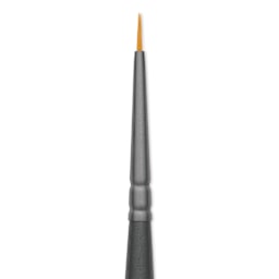 Vallejo Synthetic Golden Toray Hobby Brush - Detail Round, Size 3/0, close up