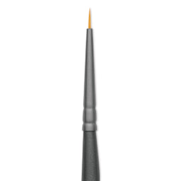 Vallejo Synthetic Golden Toray Hobby Brush - Detail Round, Size 4/0, close up