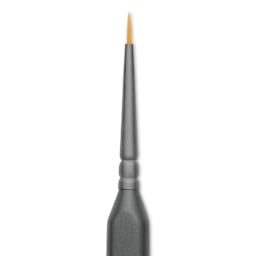 Vallejo Synthetic Golden Toray Hobby Brush - Precision Round, Size 3/0, close up