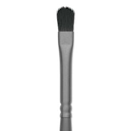 Vallejo Synthetic Squirrel Hobby Brush - Filbert Shader, Size 4, close up