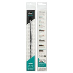 Vallejo Synthetic Squirrel Hobby Brush - Filbert Shader, Size 4, front and back of packaging