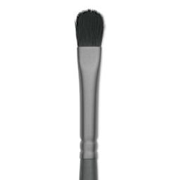 Vallejo Synthetic Squirrel Hobby Brush - Filbert Shader, Size 6, close up