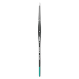 Vallejo White Synthetic Weathering Brush - Round, Small Size 4
