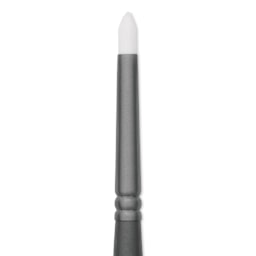 Vallejo White Synthetic Weathering Brush - Round, Medium Size 6, close up