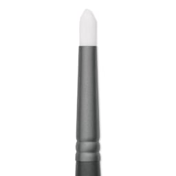 Vallejo White Synthetic Weathering Brush - Round, Large Size 8, close up