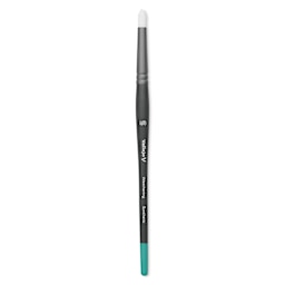 Vallejo White Synthetic Weathering Brush - Round, Large Size 8