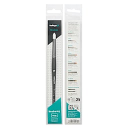 Vallejo White Synthetic Weathering Brush - Round, Large Size 8, front and back of packaging