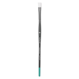 Vallejo White Synthetic Weathering Brush - Flat, Medium Size 6