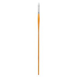 Utrecht Series 300 White Taklon Brushes - Bright, Size 2, Long Handle