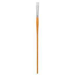Utrecht Series 300 White Taklon Brush - Bright, Size 6, Long Handle