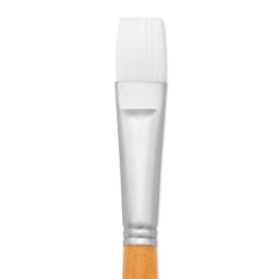 Utrecht Series 300 White Taklon Brush - Bright, Size 12