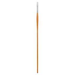 Utrecht Series 300 White Taklon Brush - Flat, Size 1, Long Handle