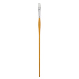 Utrecht Series 300 White Taklon Brush - Flat, Size 4, Long Handle