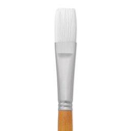 Utrecht Series 300 White Taklon Brush - Flat, Size 12