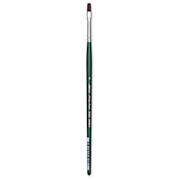 Silver Brush Ruby Satin Synthetic Brush - Bright, Size 4, Short Handle