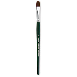 Silver Brush Ruby Satin Synthetic Brush - Bright, Size 12, Short Handle
