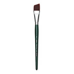 Silver Brush Ruby Satin Synthetic Brush - Angular, Size 3/4", Short Handle