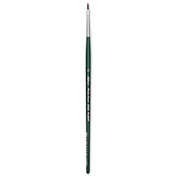 Silver Brush Ruby Satin Synthetic Brush - Filbert, Size 0, Short Handle